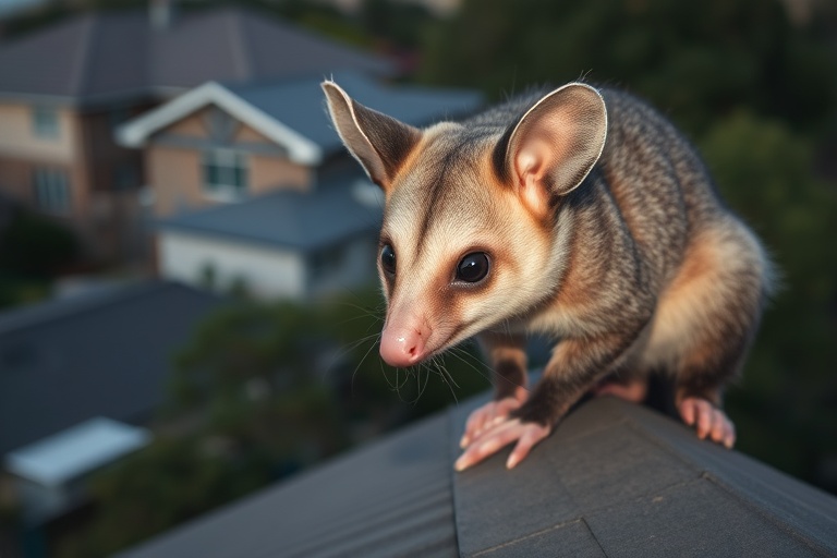 Possum in Blacktown residential area